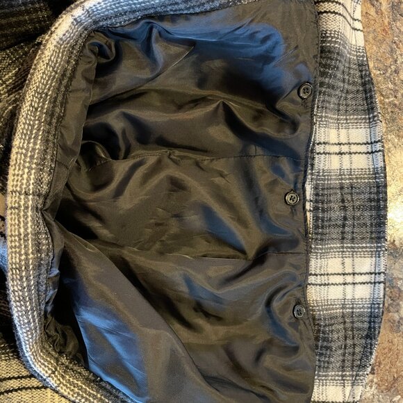 INTL D.E.T.A.I.L.S. Black and White Women's Jacket with Removable Hood - Size L - Picture 6 of 7